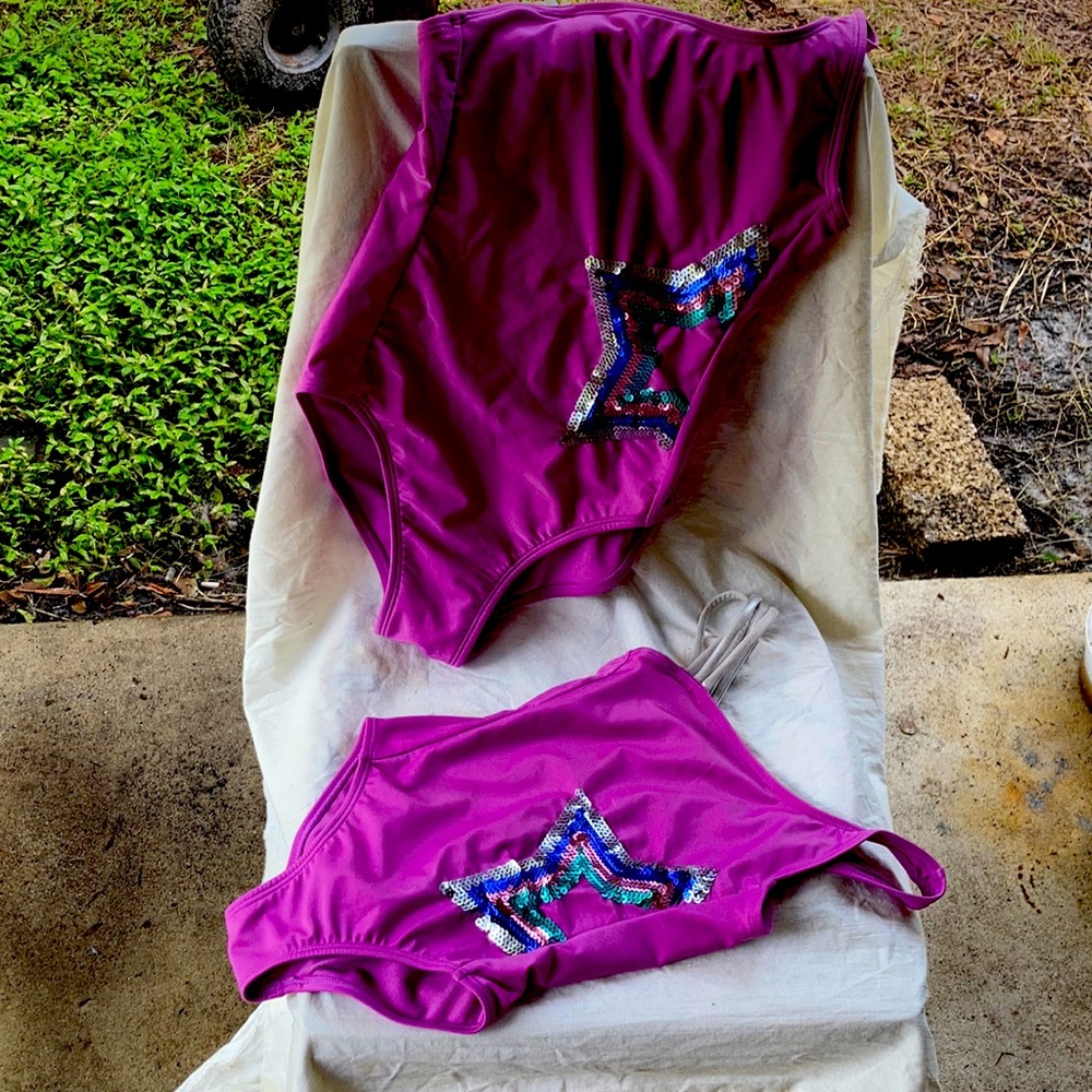 2 Swimsuits for Big and Little Sister